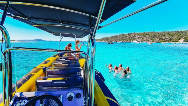 From Split: Blue Cave, Mamma Mia, Vis & Hvar 5-Island Tour - Blue Lagoon at Budikovac Island