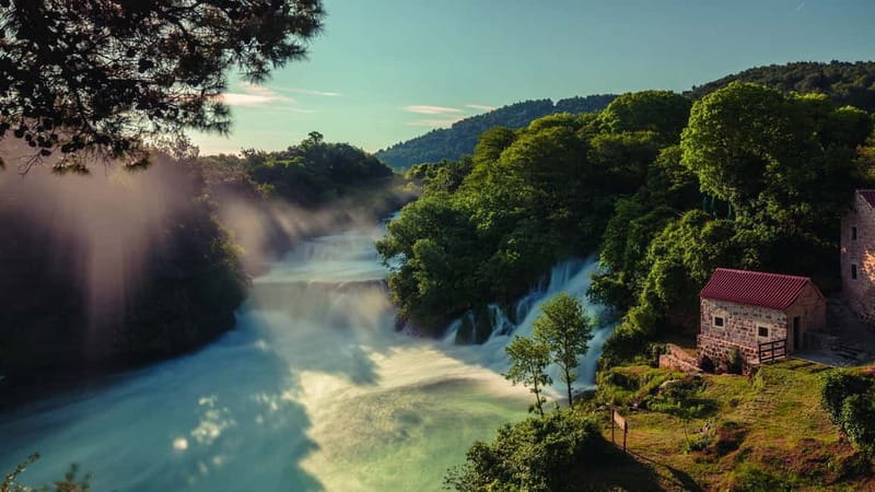 From Split: Krka Waterfalls with Riverboat Ride & swimm stop - Explore the Stunning Krka Waterfalls with a Riverboat Cruise from Split