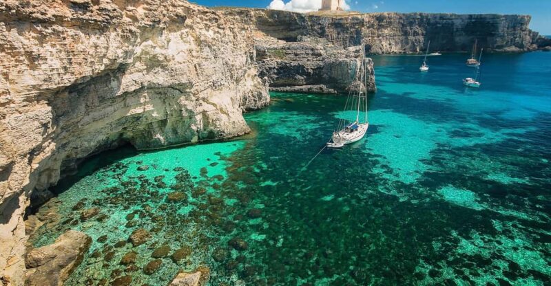From St. Julian's: Comino and Blue Lagoon Trip by Powerboat - Key Points