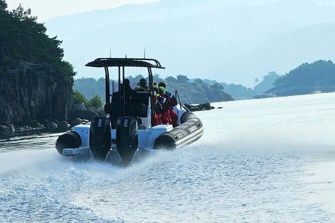 From Stavanger: Lysefjord Sightseeing RIB Boat Tour - Approaching Hengjanefossen Waterfall