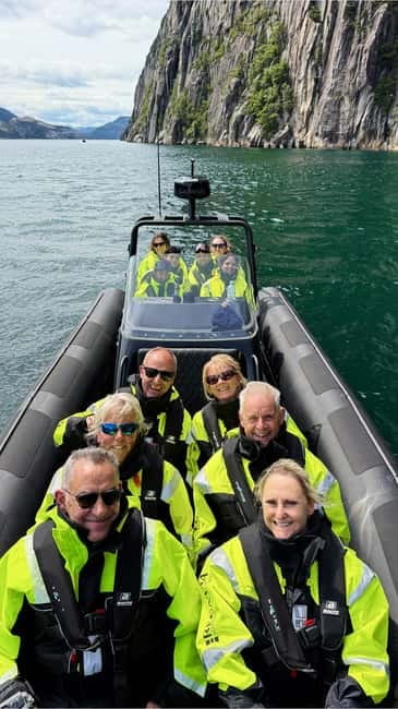 From Stavanger: Lysefjorden & Pulpit Rock Safari by RIB - Exploring the Stops: Whiskey Waterfall and Fantahålå Cave