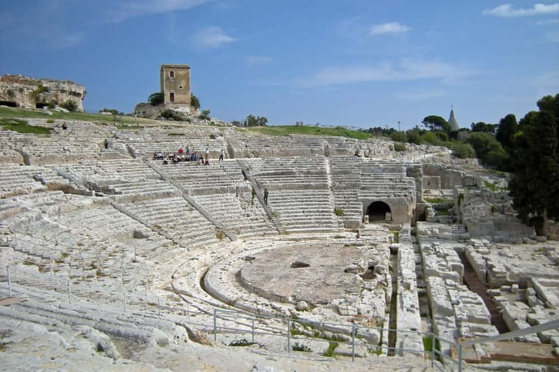 From Taormina: Guided Tour of Syracuse and Ortygia Island - The Greek Theater and Quarry Views