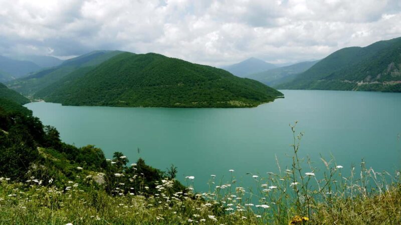 From Tbilisi to: Gudauri and Kazbegi Day Trip including JEEP - Jinvali Reservoir: The Mountain Lake Jewel
