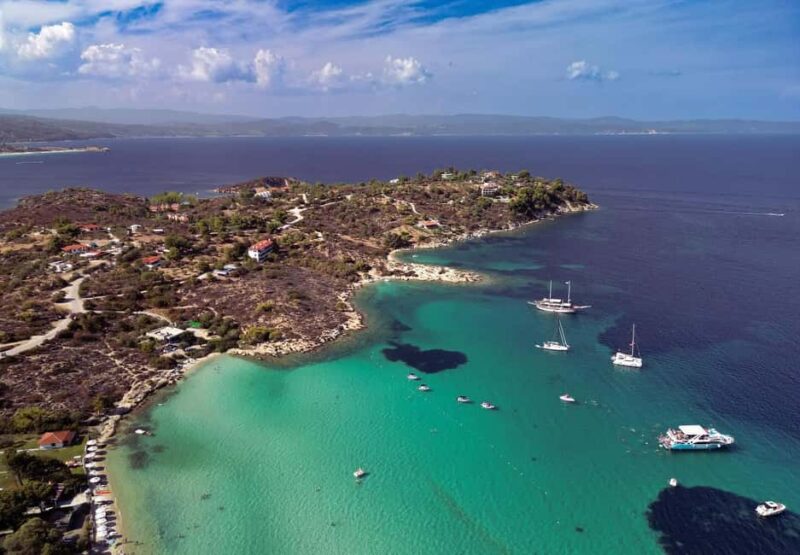 From Thessaloniki: Halkidiki Blue Lagoon Cruise with Lunch - The Boat Cruise to Ammouliani and Halkidikis Beaches