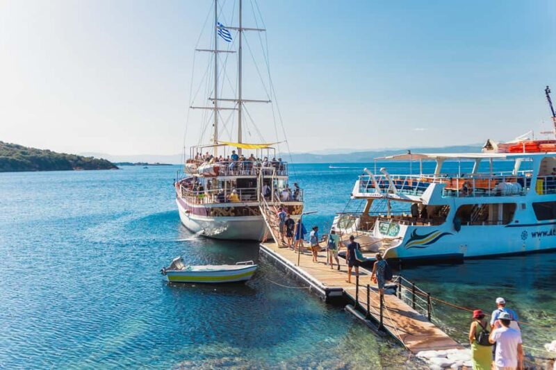 From Thessaloniki: Halkidiki Blue Lagoon Cruise with Lunch - Exploring Ammouliani Village and Popular Beaches