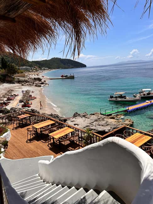 From Tirana/Durres:Tour in Vlora & Speed boat in Gjipe Beach - Starting the Day with a Scenic Drive to Vlora