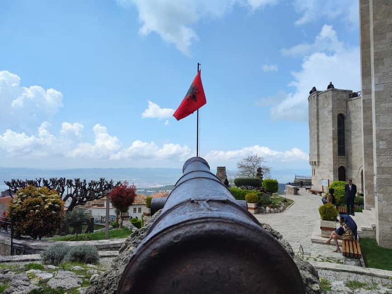 From Tirana: Kruja City & Holy Cave of Sari Salltik Day Tour - Walking through Kruja Old Bazaar and Crafts Market