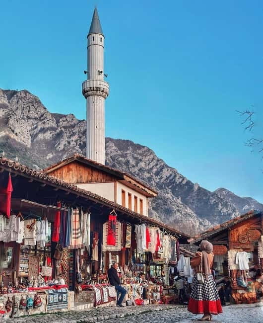 From Tirana/Shkoder: Kruja Castle, Old Bazaar, Sari Salltik - Visiting the remains of medieval buildings and Ottoman mosques