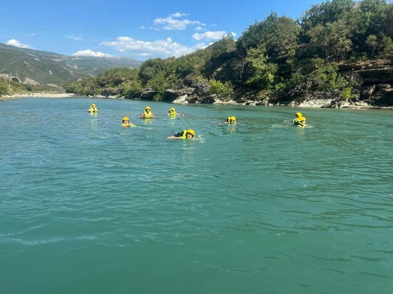 From Tirana: Vjosa Rafting & Benja Thermal Baths Day Tour - Key Points