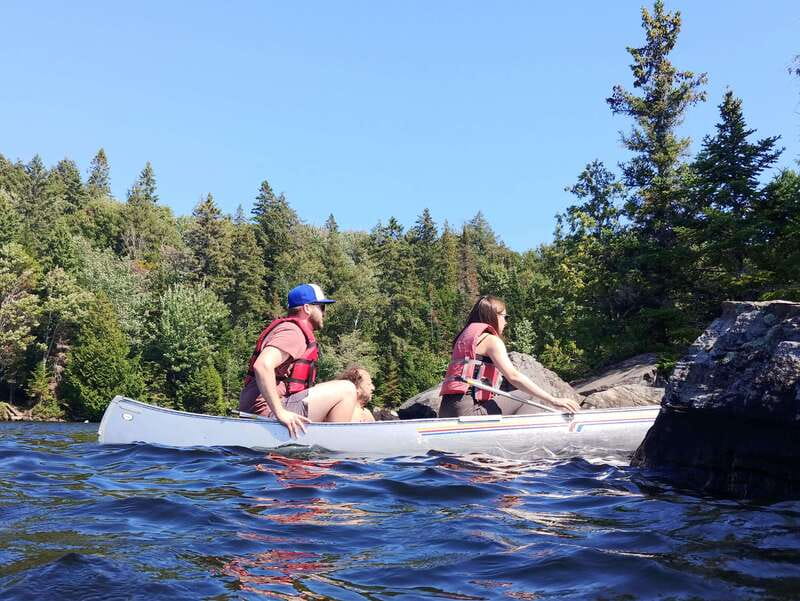 From Toronto: Algonquin Park Canoeing & Hiking Adventure - Canoeing on Canoe Lake with Expert Guides