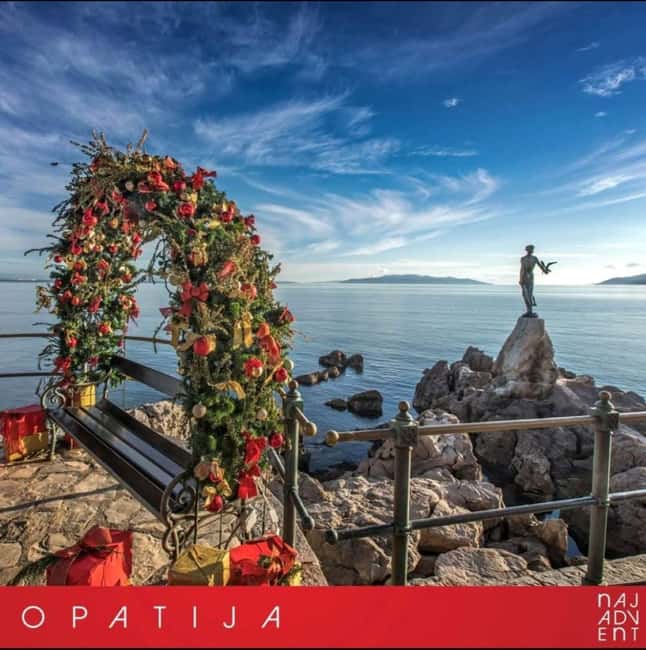 FROM TRIESTE: Opatija Christmas Markets Tour with Wine - The Festive Streets of Opatija: Illuminations and Decorations
