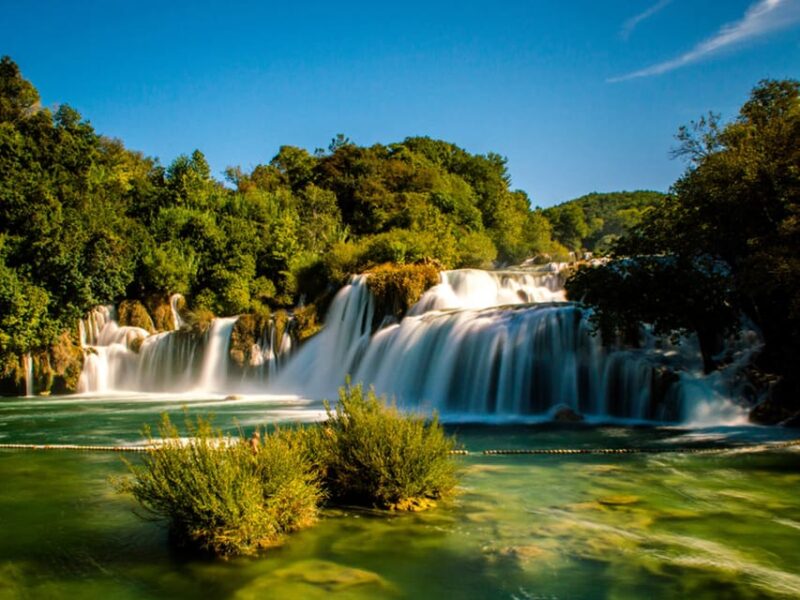 From Trogir, Seget & Okrug: Krka Waterfalls & Swimming - Discovering Skradin’s Charm and Beach