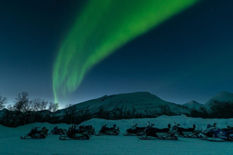 From Tromsø: Evening Snowmobiling Tour at Camp Tamok - Snowmobiling in Total Darkness: Trails and Northern Lights Chances