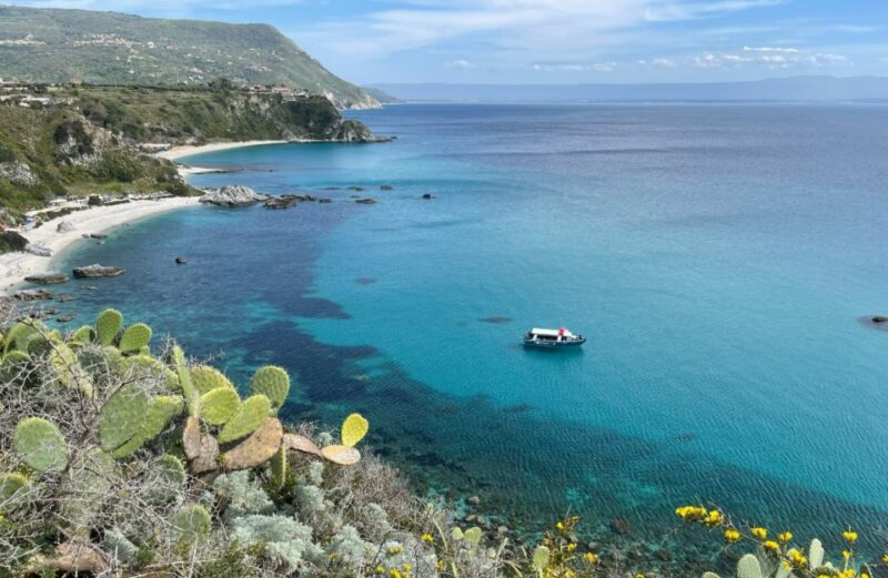 From Tropea: Capo Vaticano boat tour with snorkel & aperitif - The Route and Iconic Cave Passages