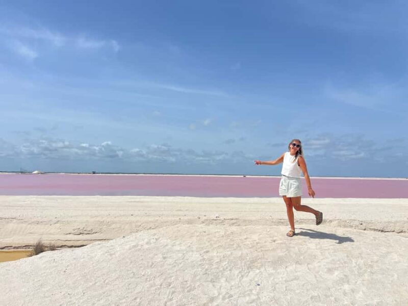 From Valladolid: Flamingo Tour, Rio Lagartos, Las Coloradas, Cenote + Lunch - The Enchanting Pink Waters of Las Coloradas