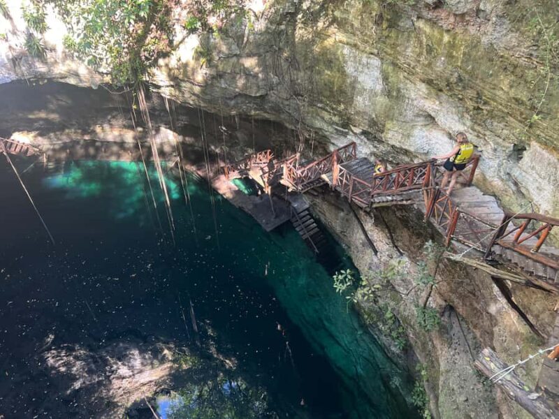 From Valladolid: Tour to Chichen Itza & 2 Cenotes - Visiting the Xcajum Cenote: Swimming and Tasting Regional Food