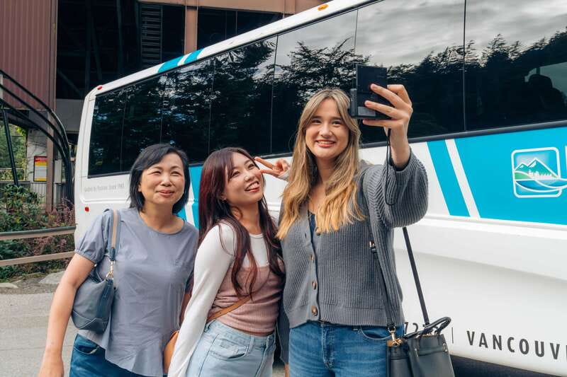 From Vancouver: Capilano Suspension Bridge & Grouse Mountain - Crossing the Capilano Suspension Bridge