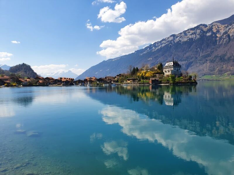From Zurich: Crash Landing On You Locations in Interlaken - Scenic Drive to Lake Thun and the Sigriswil Bridge