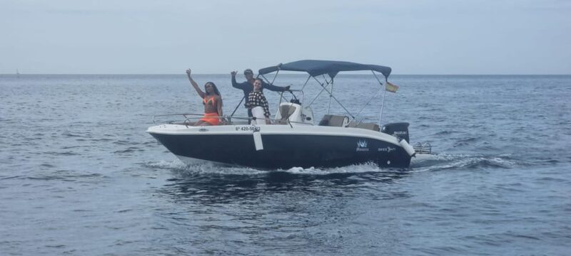 Fuengirola: 2 Hr Private trip with drinks and snacks - The Adventure: Dolphin Spotting, Swimming, and Relaxing