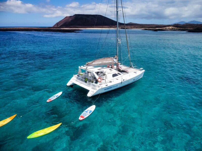 Fuerteventura : Catamaran excursion to Lobos Island - Exciting Catamaran Cruise to Lobos Island for $74