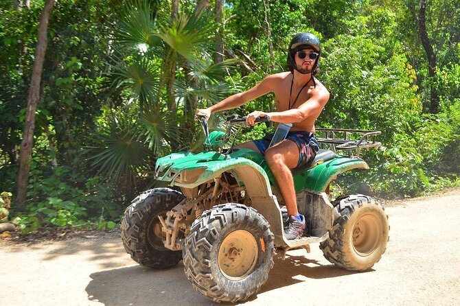 Full Adrenaline Day in Tulum! ATVs, Zipline, Cenote, Rappel, Food - Tulum Jungle ATV Ride Through Lush Trails