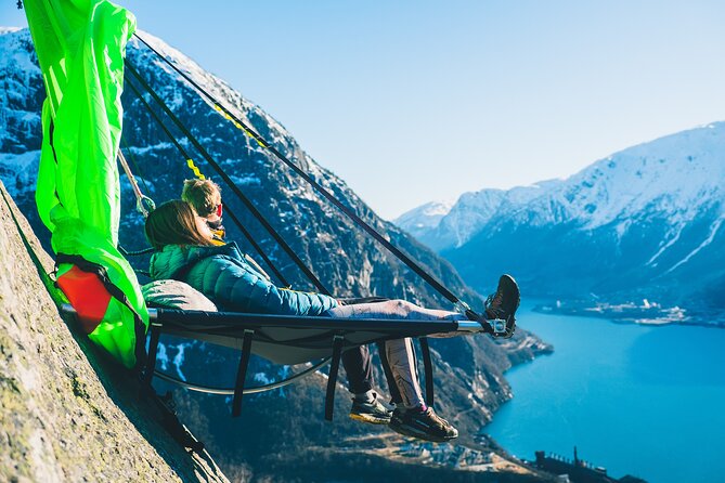 Full Day Cliff Camping Experience in Ullensvang - The Experience of Sleeping on a Cliff