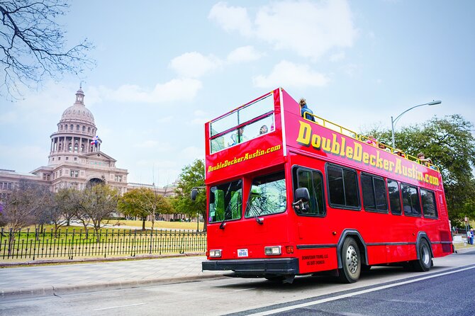 Full-Day Double Decker Austin Hop On Hop Off Sightseeing Tour - Visiting the Historic Driskill Hotel on 6th Street
