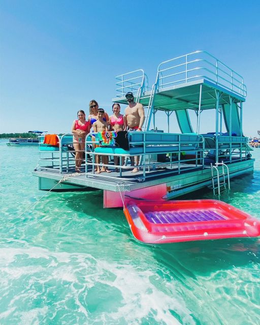 Full Day Double Decker Pontoon Boat Rental- Okaloosa Island - Safety and Equipment Provided