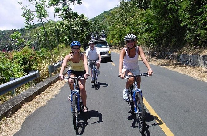 Full Day Oahu Bike, Hike, Sail and Snorkel Combo - Captivating and Educational Rainforest Bike Ride