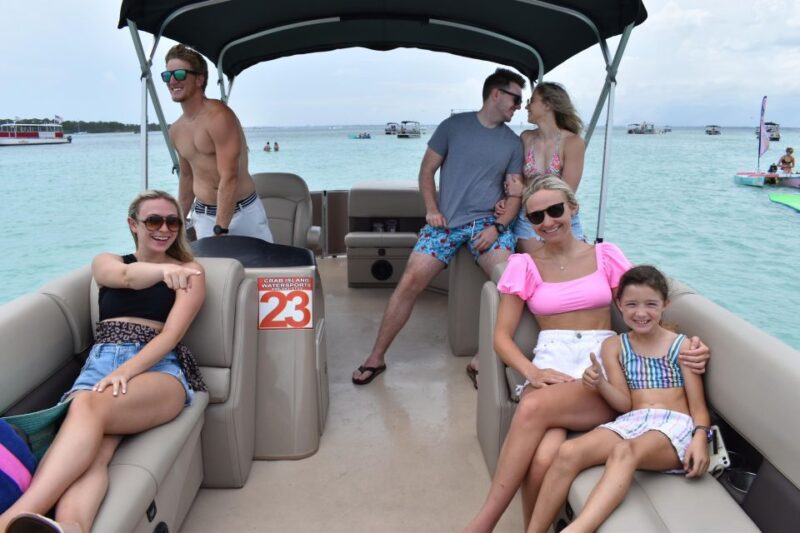 Full Day Pontoon Boat Rental- Okaloosa Island - The Experience of Self-Guided Navigation