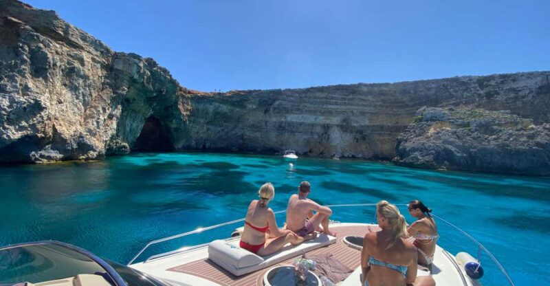 Full Day Private Boat Charter in Malta & Comino - Exploring Malta & Comino on a Private 41-Foot Cabin Cruiser
