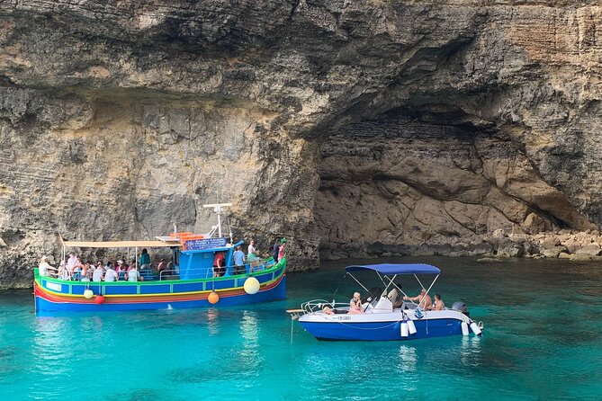 Full Day Private charter to Crystal & Blue Lagoon, Caves & Gozo - Blue Lagoon: Swimming and Cave Exploration