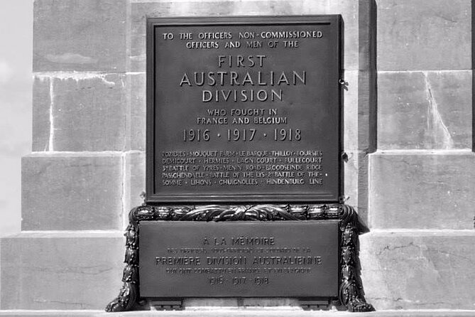 Full-Day Private WW1 Australian Battlefield Day Tour from Amiens - Key Points
