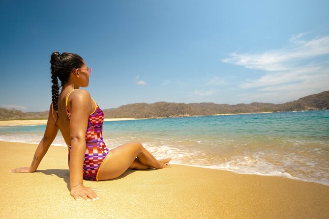 Full Day Tour of the Bays of Huatulco - Enjoying the Virgin Beach at Chachacual