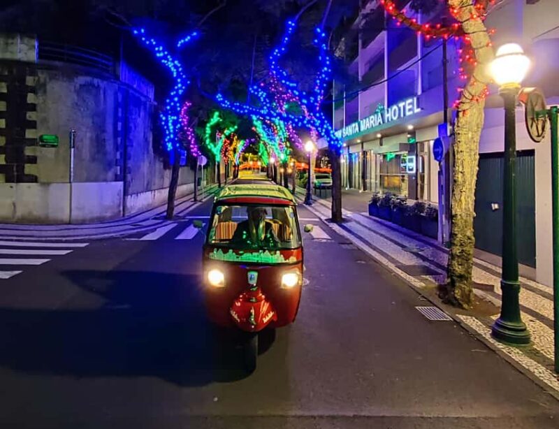 Funchal: Christmas Lights Tuk Tuk Tour - The Bright Spark: Funchal’s Iconic Christmas Decorations