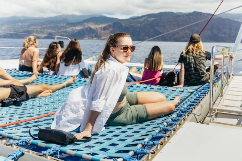 Funchal: Dolphin and Whale Watching Catamaran Cruise - Swimming and Snorkeling at Cabo Girão