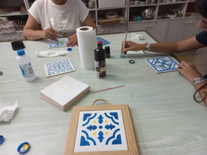 Gaia: Tile painting workshop, Port Wine and Pastel de Nata - Vibrant Tile Painting Workshop in Vila Nova de Gaia for a Creative Cultural Experience