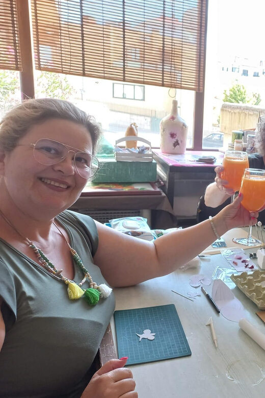 Gaia: Tile painting workshop, Port Wine and Pastel de Nata - Accessible for All Ages and Skill Levels