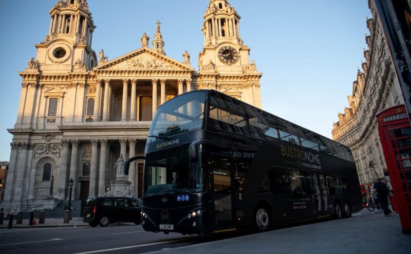 Gastronomic 6-course fine-dining dinner on Luxury London Bus - Departing from Victoria Embankment and Meeting Details