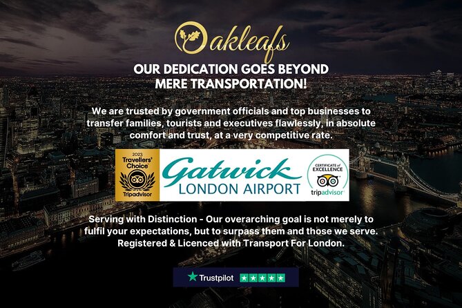 Gatwick Airport - To & From Central London - Meet & Greet - Seamless Gatwick Airport Transfers with Meet & Greet Service in London