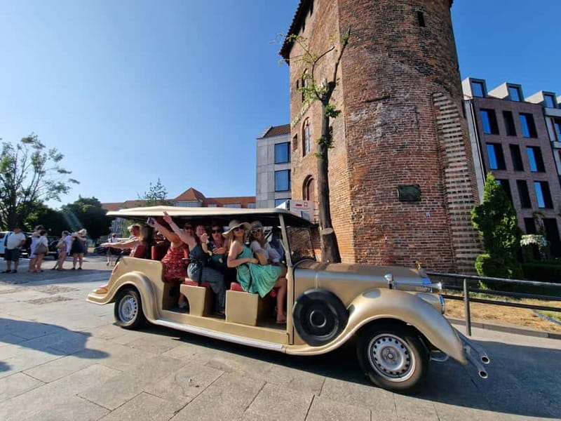 Gdansk: PRIVATE Alcotour City Tour Sightseeing Golf Cart - Key Points