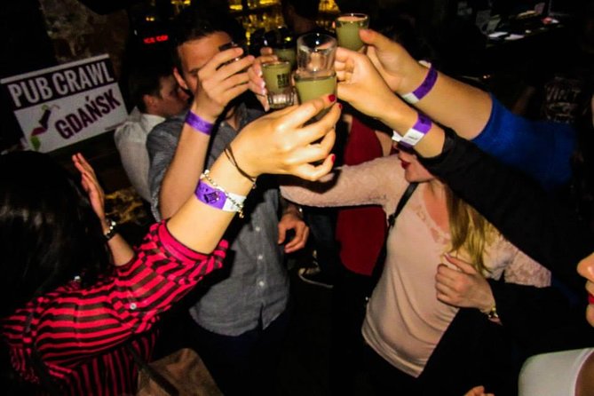 Gdansk Pub Crawl with Free Drinks - Starting Point at Neptunes Fountain in Gdansk’s Main Square