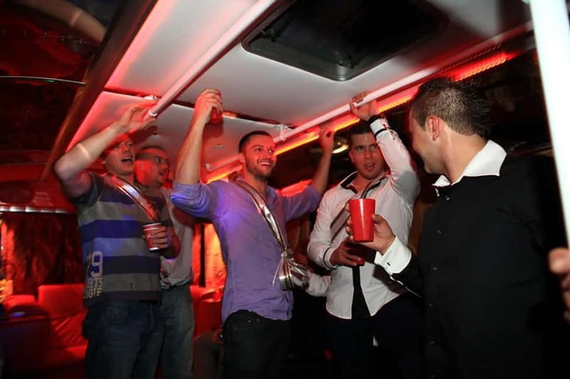 Gdask: 1-Hour Private Party Bus with Vodka Package - A Private Nightclub on Wheels in Gdansk