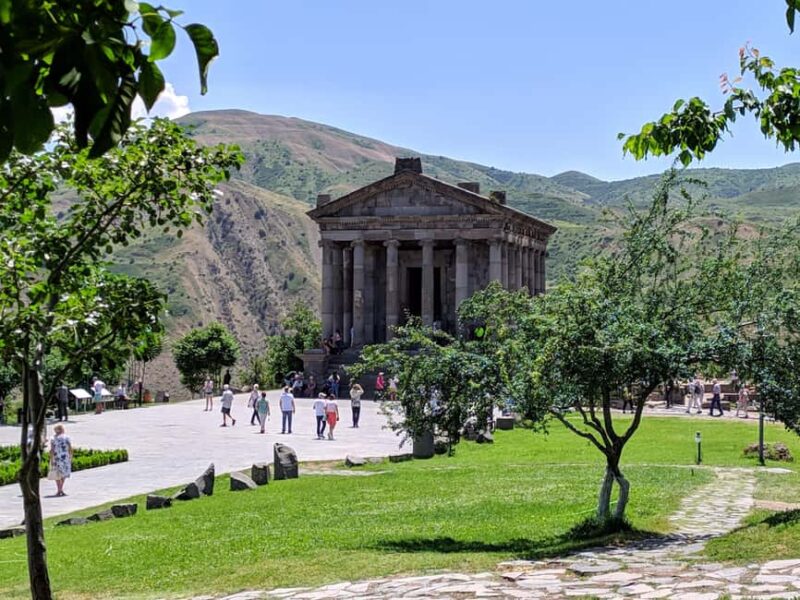 Geghard Monastery, Garni Temple & the "Symphony of Stones" - The View from Charent’s Arch and the Outlook over Ararat