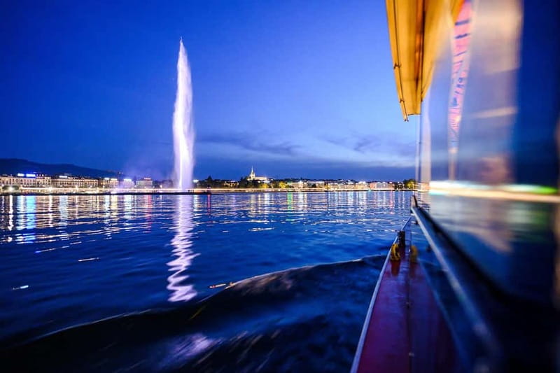 Geneva Walk & Cruise:The secrets of the Jet D'eau & apéritif - The Fascinating Origins of Geneva’s Jet d’Eau