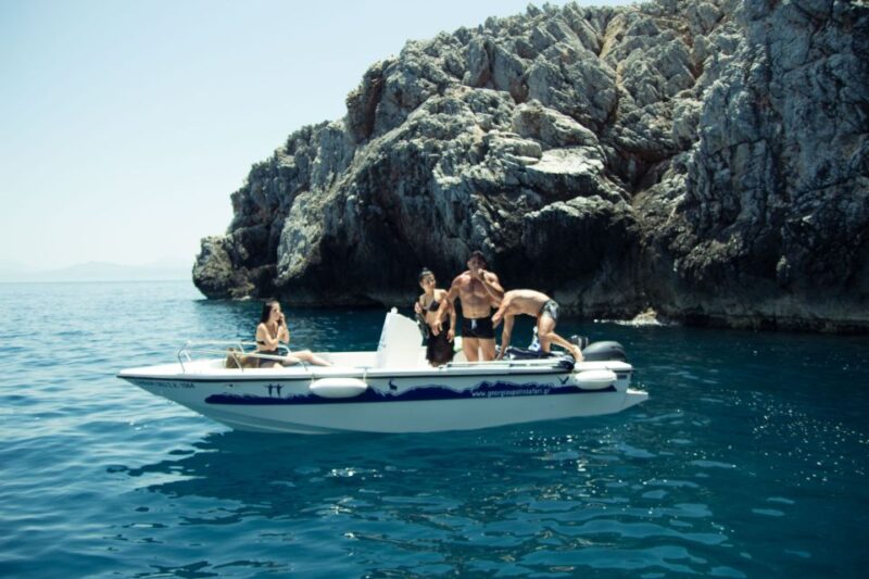 Georgioupolis: Rent a Boat Safari Sea Tour - Exploring the Caves and Lighthouse
