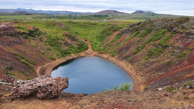 German-speaking Golden Circle small group tour from Reykjavík - shore excursion - Exploring Kerið Crater