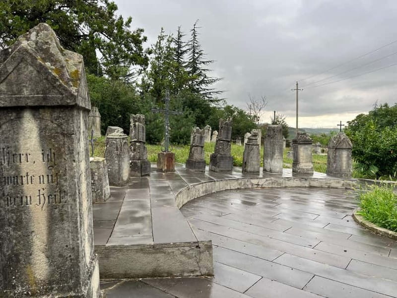 German village in Georgia (Elisabethal) & Wine tasting - Wine Tasting in a German-Style Cellar: Savoring Shala