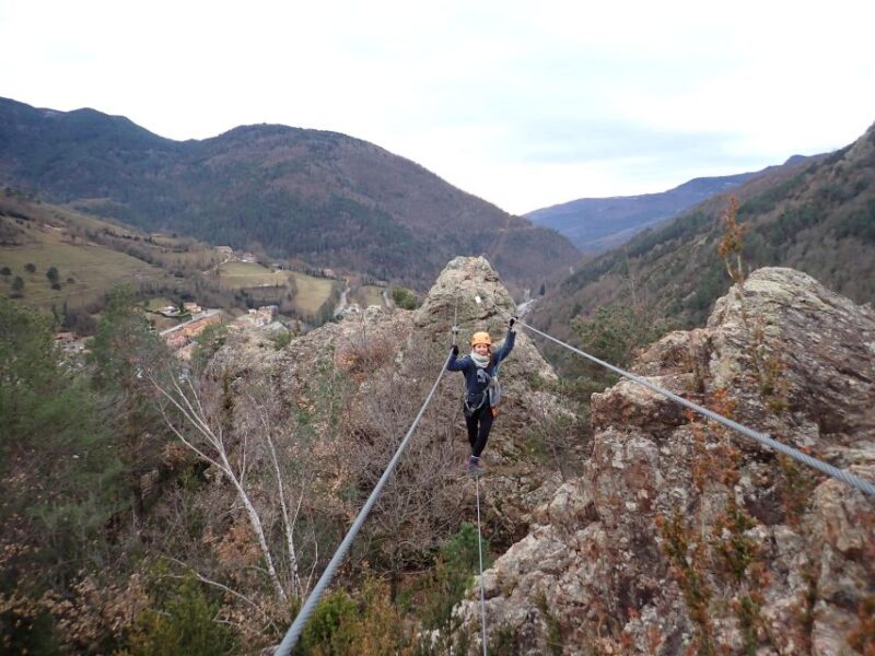 Gerona: Via Ferrata Roca de la Creu en Ribes de Freser - The Panoramic Views Over the Catalan Pyrenees