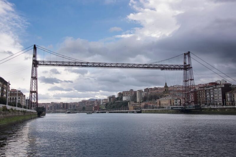 Getxo and Bizkaia Bridge From Bilbao - Views from the Cliffs of Punta Galea